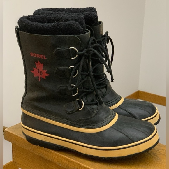 Men’s 10 2010 Vtg Sorel Waterproof Canadian Olympics Limited Edition Boots Rare - Picture 1 of 16